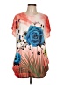 Assorted Brands Pink Short Sleeve Blouse Size L - photo 1