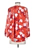 Kaari Blue 100% Polyester Orange 3/4 Sleeve Blouse Size S - photo 2