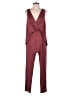 BCBGeneration Solid Burgundy Jumpsuit Size XS - photo 1