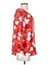 Kaari Blue 100% Polyester Orange 3/4 Sleeve Blouse Size S - photo 4