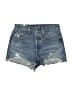Levi's 100% Cotton Blue Denim Shorts Size 25 waist - photo 1