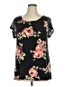 Loveappella Black Short Sleeve Top Size 1X - photo 1