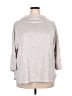 Ruby Rd. Animal Print Tan Turtleneck Sweater Size 2X - photo 1