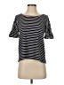 Max Studio Stripes Black Short Sleeve T-Shirt Size S - photo 1