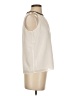 Ann Taylor 100% Polyester Ivory Sleeveless Blouse Size XS - photo 4