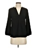 J.Crew 100% Polyester Black 3/4 Sleeve Blouse Size XXS - photo 1