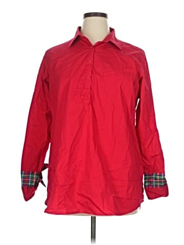 Pearly Vine 3/4 Sleeve Button-Down Shirt (view 1)