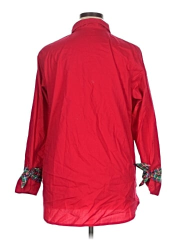 Pearly Vine 3/4 Sleeve Button-Down Shirt (view 2)