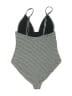 Mara Hoffman Chevron-herringbone Gray One Piece Swimsuit Size XS - photo 2