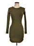 Assorted Brands Solid Green Casual Dress Size L - photo 1