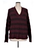 a.n.a. A New Approach Stripes Burgundy Pullover Sweater Size 0X - photo 1