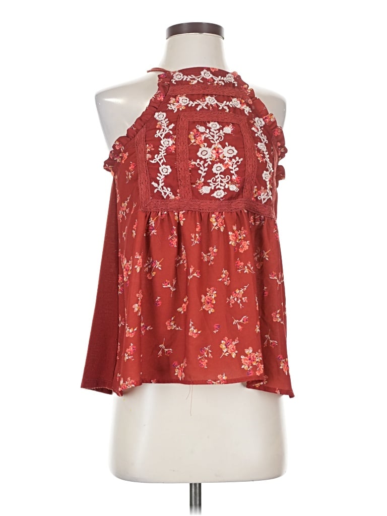 Pre-owned Altar'd State Sleeveless Blouse In Red