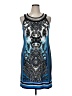 db established 1962 Graphic Blue Cocktail Dress Size 16 (petite) - photo 1