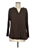 DR2 100% Polyester Brown Long Sleeve Henley Size M - photo 1