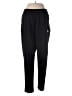 Adidas 100% Polyester Solid Black Track Pants Size M - photo 1