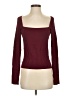 Catherine Burgundy Long Sleeve Top Size S - photo 1