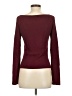Catherine Burgundy Long Sleeve Top Size S - photo 2