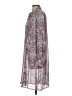 DKNYC 100% Polyester Print Gray Casual Dress Size S - photo 5
