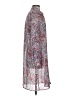 DKNYC 100% Polyester Print Gray Casual Dress Size S - photo 4
