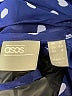 ASOS 100% Polyester Polka Dots Blue Casual Dress Size 8 - photo 7