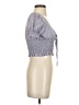 Shein 100% Polyester Gray Short Sleeve Blouse Size 4 - photo 4