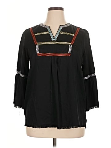 Tru Luxe Jeans 3/4 Sleeve Blouse (view 1)