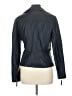 Max Studio 100% Polyurethane Solid Blue Jacket Size L - photo 2