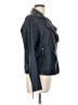 Max Studio 100% Polyurethane Solid Blue Jacket Size L - photo 4