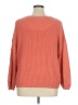 Christopher & Banks 100% Acrylic Solid Orange Pullover Sweater Size XL - photo 2