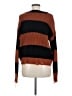 Flawless 100% Acrylic Color Block Orange Pullover Sweater Size M - photo 2