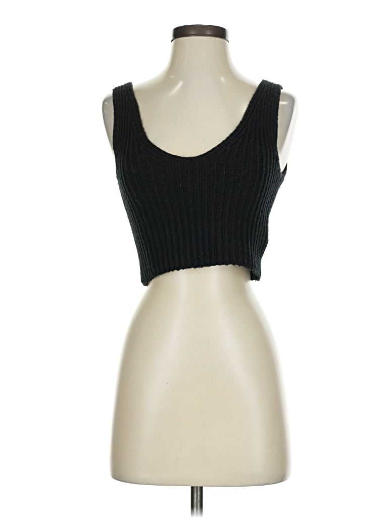 Pre-owned The Drop Tank Top Black Strapless Neckline Tops