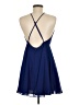 Silence and Noise 100% Polyester Solid Blue Cocktail Dress Size 8 - photo 2
