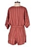 Lulus Stripes Burgundy Romper Size S - photo 2
