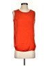 Vince. 100% Silk Orange Sleeveless Top Size S - photo 1