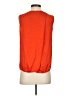 Vince. 100% Silk Orange Sleeveless Top Size S - photo 2