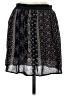 Hollister 100% Polyester Paisley Black Casual Skirt Size S - photo 2