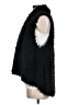 Listicle 100% Polyester Black Faux Fur Vest Size M - photo 5