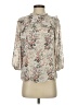 Downeast 100% Polyester Ivory 3/4 Sleeve Blouse Size S - photo 1