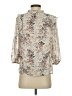 Downeast 100% Polyester Ivory 3/4 Sleeve Blouse Size S - photo 2