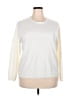 Crystal-Kobe 100% Acrylic Ivory Pullover Sweater Size 2X - photo 1