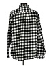 Lands' End Checkered-gingham Black Long Sleeve Button-Down Shirt Size M - photo 2