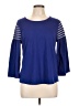 Chico's Blue 3/4 Sleeve Top Size Lg (2) - photo 1