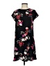 POPSUGAR 100% Rayon Floral Black Casual Dress Size XS - photo 1