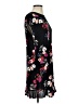 POPSUGAR 100% Rayon Floral Black Casual Dress Size XS - photo 4