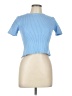Zara Blue Short Sleeve Top Size L - photo 1