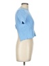 Zara Blue Short Sleeve Top Size L - photo 4