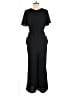 Halogen 100% Polyester Solid Black Jumpsuit Size M - photo 2
