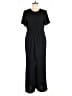 Halogen 100% Polyester Solid Black Jumpsuit Size M - photo 1