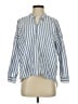Zara Collection Stripes Blue Long Sleeve Button-Down Shirt Size S - photo 1
