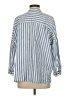 Zara Collection Stripes Blue Long Sleeve Button-Down Shirt Size S - photo 2